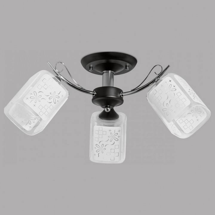 Люстра на штанге Imex 3 лампы MD.1087-3-S BK+CH