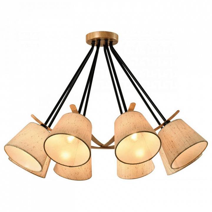 Люстра на штанге Imex Soul 8 ламп MD.19412-8-P-BK