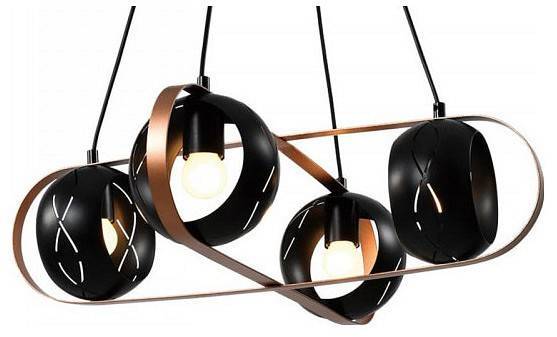 Подвесная люстра Imex Rolf MD.21744-4-P-BK+CP