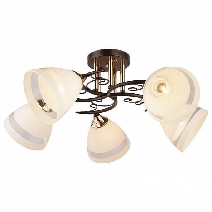 Потолочная люстра Imex 3202 5 ламп MD.3202-5-S BK+FGD