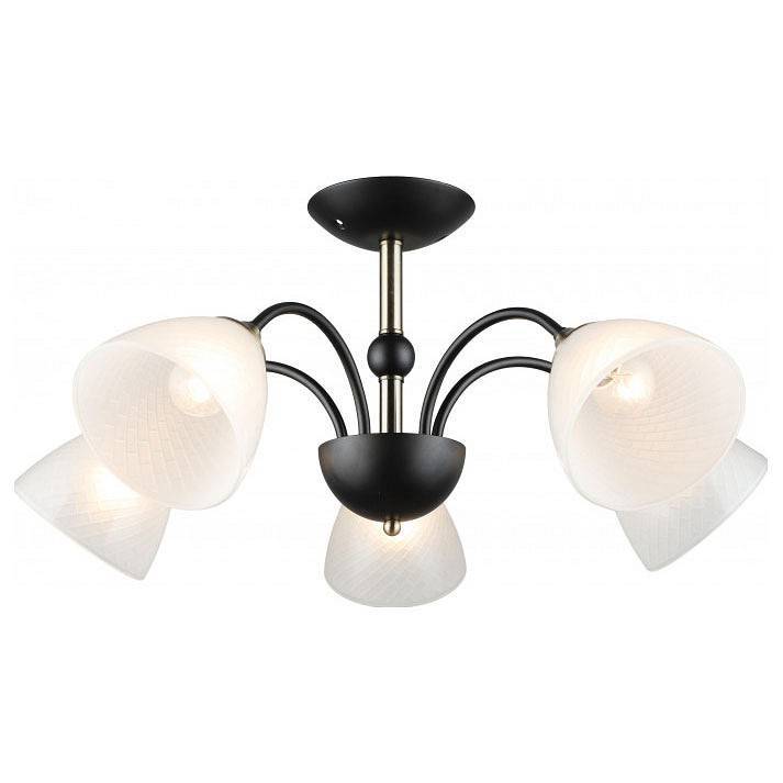 Люстра на штанге IMEX MD.4188 5 ламп MD.4188-5-S-BK+AB