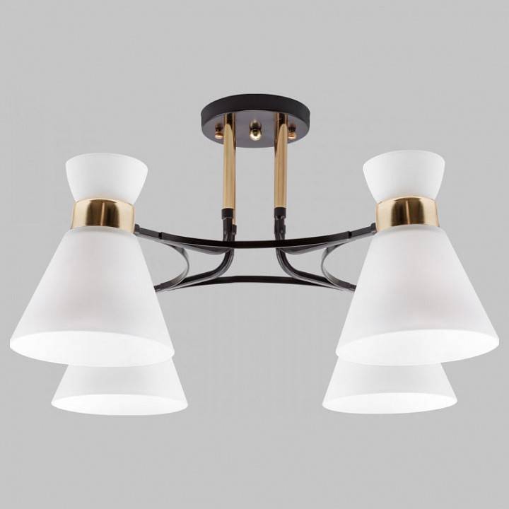 Люстра на штанге Imex MD.5692 4 лампы MD.5692-4-S-COFFEE+FGD