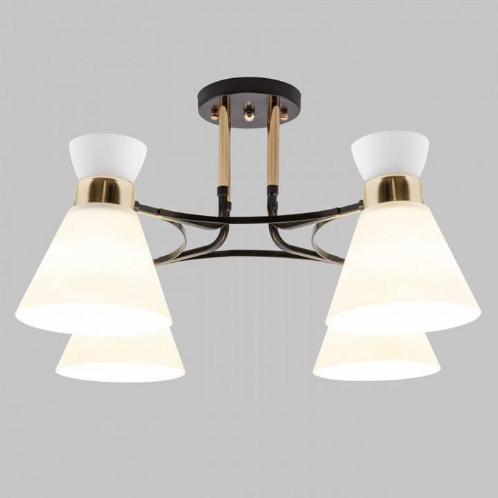 Люстра на штанге Imex MD.5692 4 лампы MD.5692-4-S-COFFEE+FGD