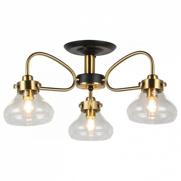 Люстра на штанге Imex MD.73963 3 лампы MD.73963-3-S-BK+BR