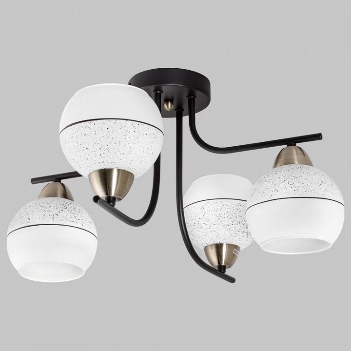 Потолочная люстра Imex MD.8136 4 лампы черный/бронза MD.8136-4-S-BK+AB