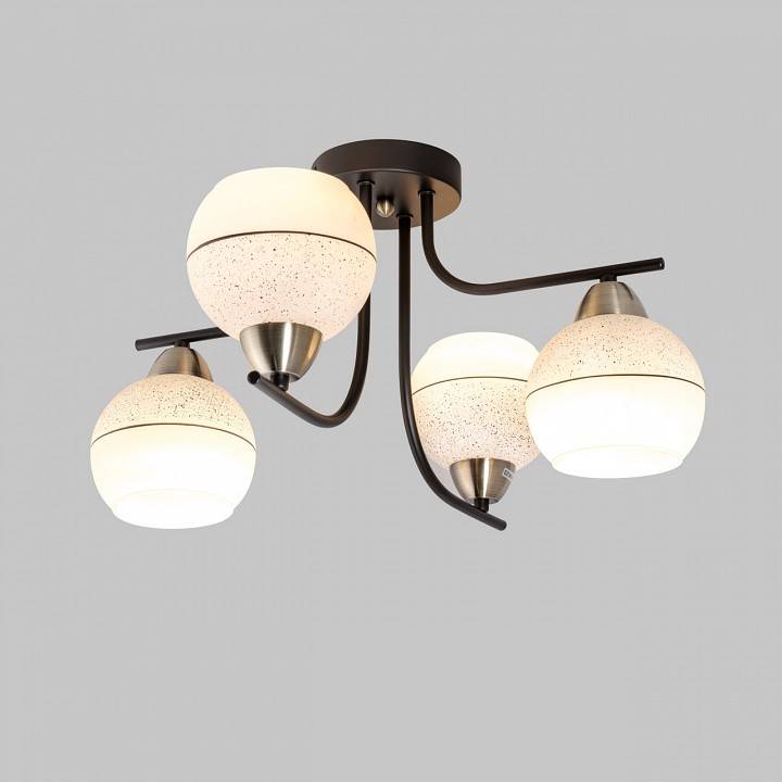 Потолочная люстра Imex MD.8136 4 лампы черный/бронза MD.8136-4-S-BK+AB