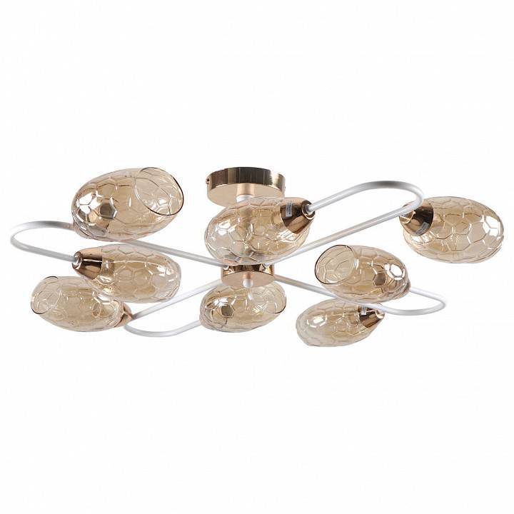 Потолочная люстра Imex MD.8305 8 ламп золото/белый MD.8305-8-S-FGD+WH