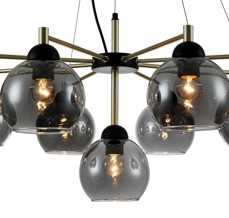 Подвесная люстра Indigo Grappoli 11029/9P Black