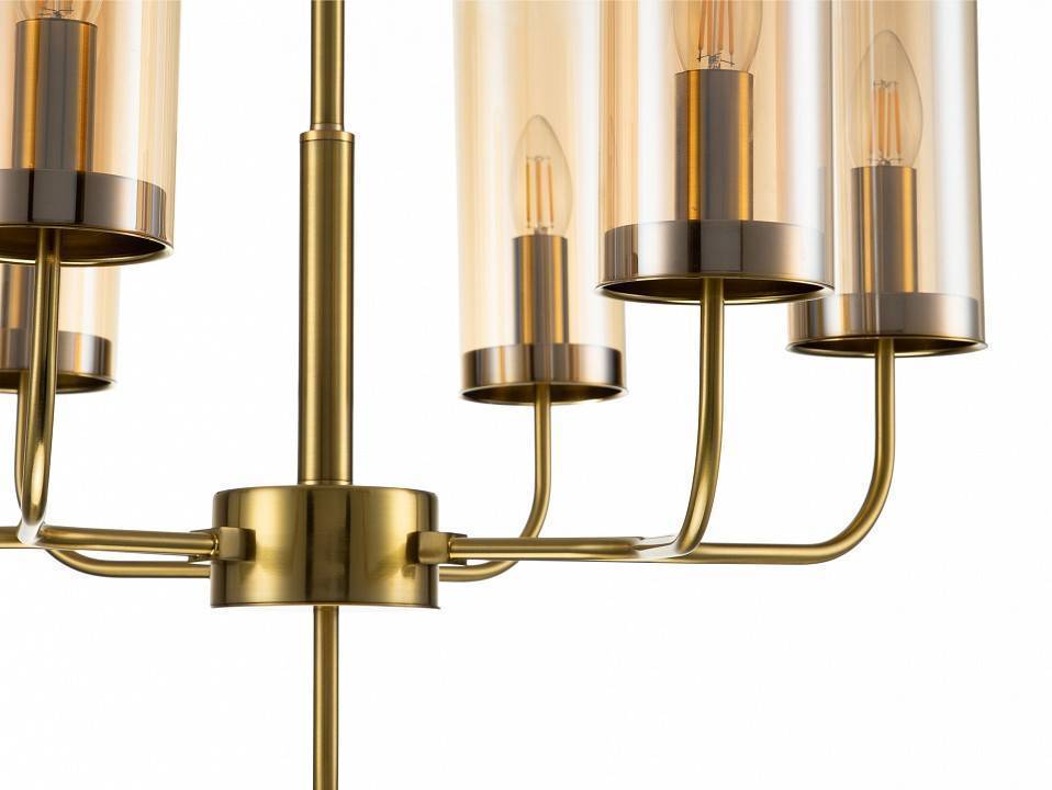 Люстра на штанге Indigo Balletto 13014/6R Brass