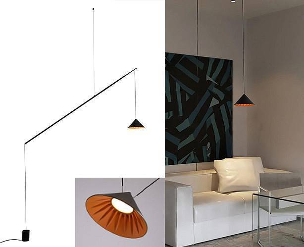 Светильник на растяжке Italline IT03-1429 IT03-1429 black/orange