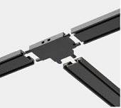 Соединитель T-образный для треков накладных Italline Kreator IT09-9030 black