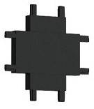 Соединитель X-образный для треков накладных Italline Kreator IT09-9031 black
