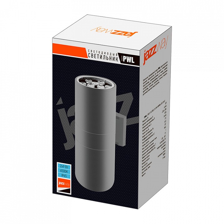 Накладной светильник Jazzway  PWL-300110/30D  2x9w 6500K  GR
