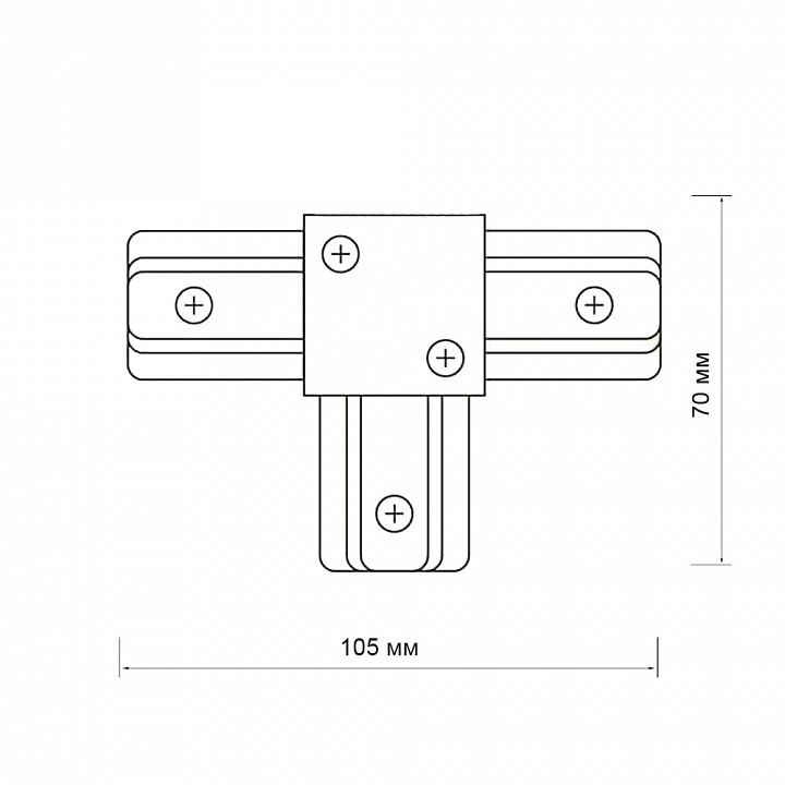 Соединитель T-образный для треков Jazzway  PTR CT-GR