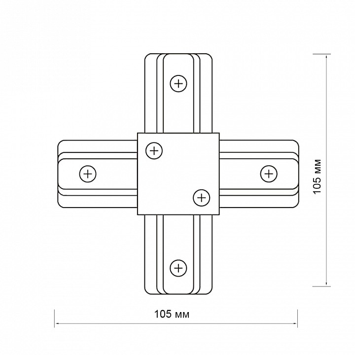 Соединитель X-образный для треков Jazzway  PTR CX-GR