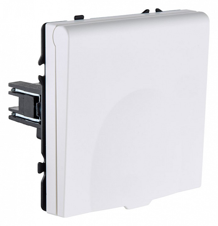 Розетка с заземлением с крышкой, без рамки Kollinger Eclipse EC-015WH