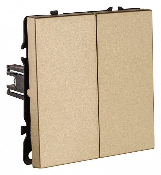 Выключатель двухклавишный без рамки Kollinger Eclipse EC-025GD