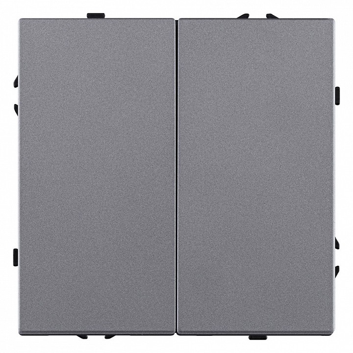 Выключатель двухклавишный без рамки Kollinger Eclipse EC-025GY