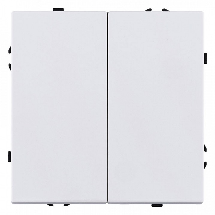 Выключатель двухклавишный без рамки Kollinger Eclipse EC-025WG