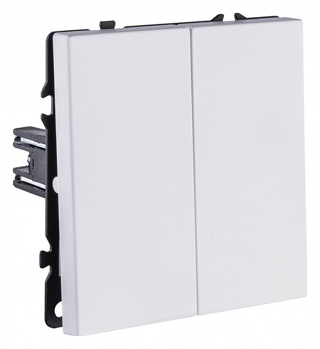 Выключатель двухклавишный без рамки Kollinger Eclipse EC-025WG