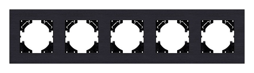 Рамка на 5 постов Kollinger Reflex AL RA5BK