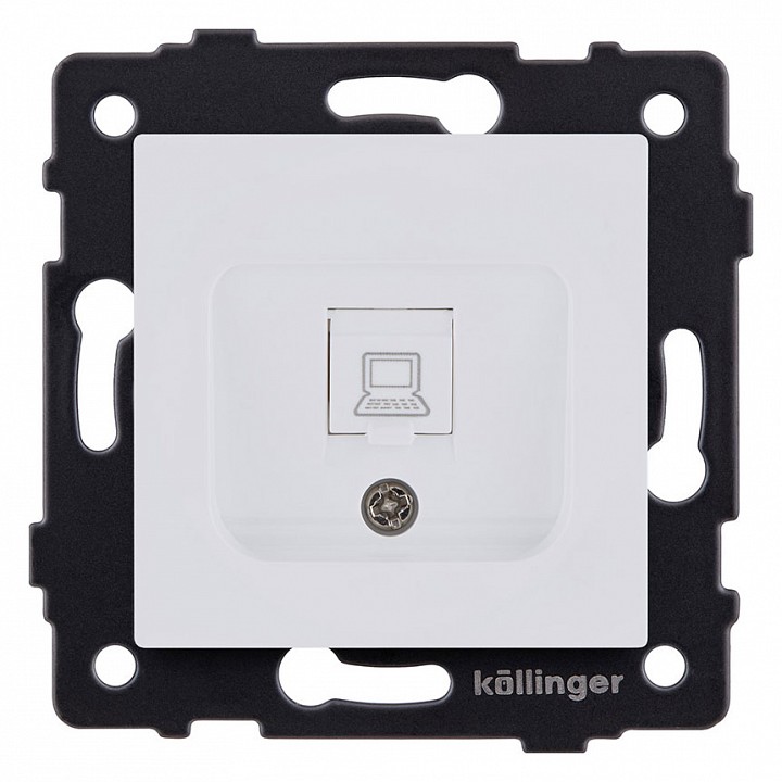 Розетка Ethernet RJ-45 без рамки Kollinger  REA-018WM