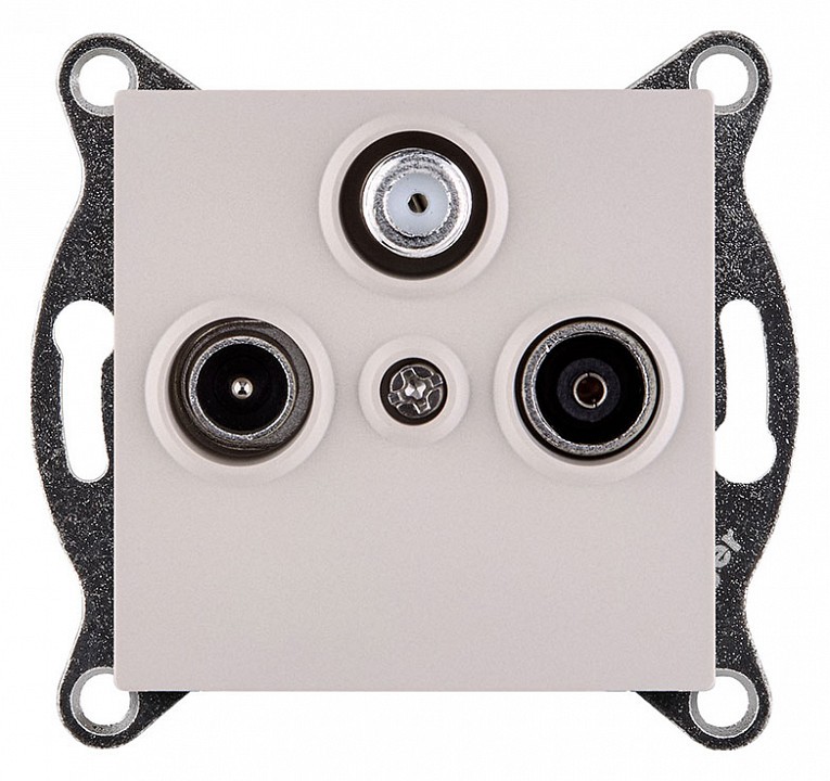 ТВ-розетка и SAT-розетка оконечная без рамки Kollinger  REA-036CM