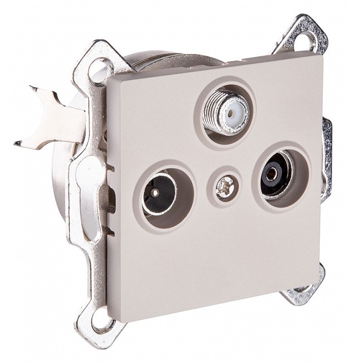 ТВ-розетка и SAT-розетка оконечная без рамки Kollinger  REA-036CM