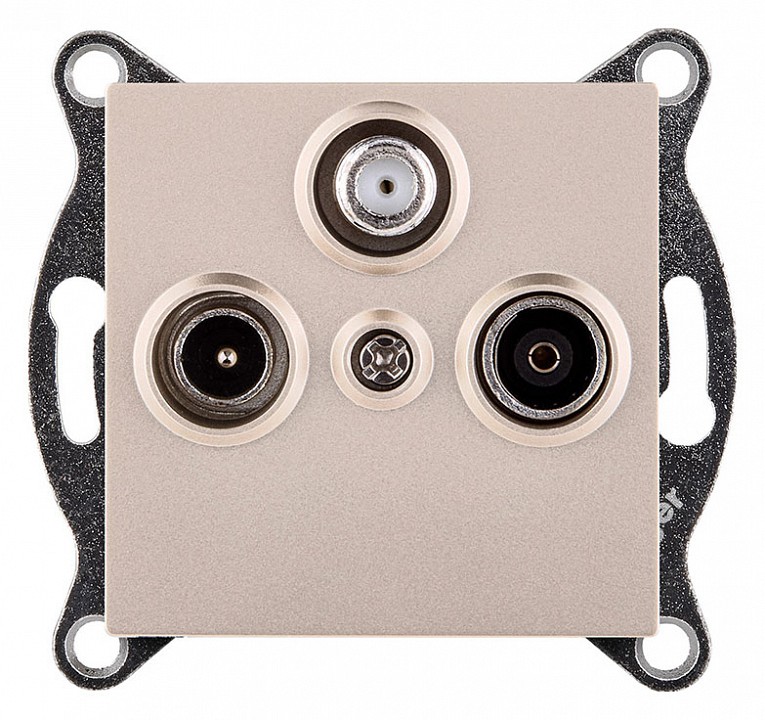 ТВ-розетка и SAT-розетка оконечная без рамки Kollinger  REA-036GD