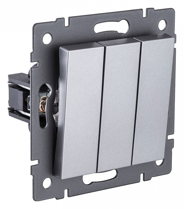 Выключатель трехклавишный без рамки Kollinger  REA-S-012GY