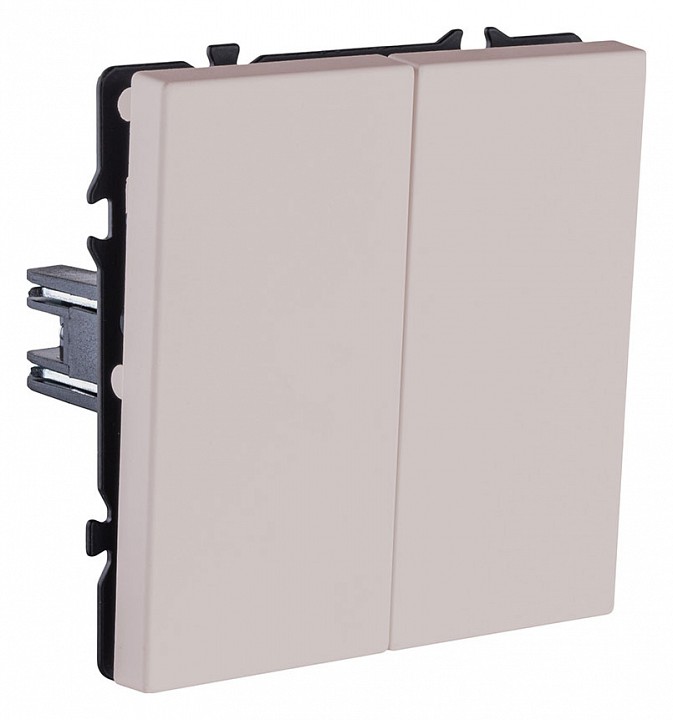 Выключатель проходной двухклавишный без рамки Kollinger Eclipse EC-005CM