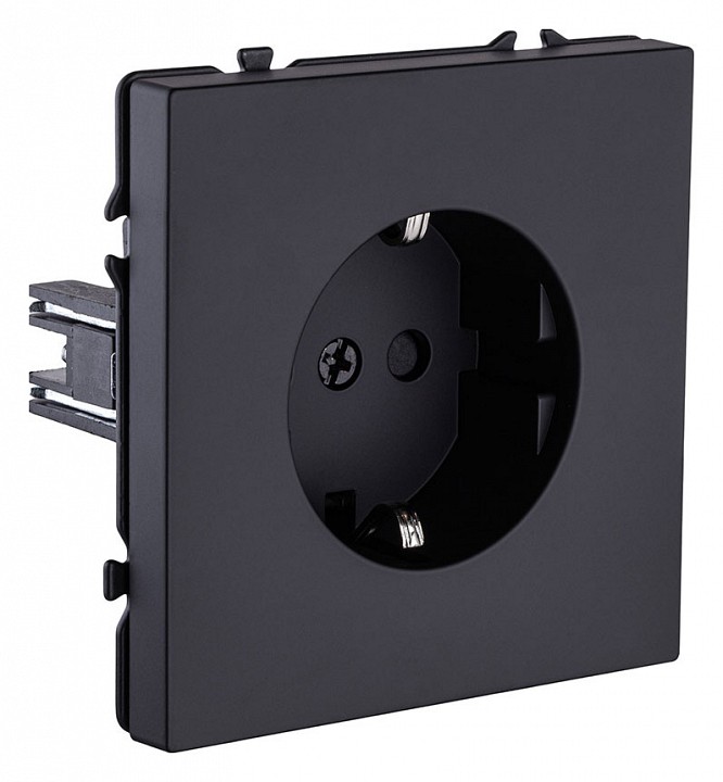 Розетка с заземлением, без рамки Kollinger Eclipse EC-014BK