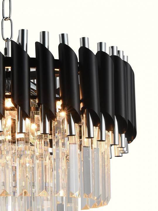 Подвесная люстра Natali Kovaltseva DARIAN 76017/5C CHROME BLACK