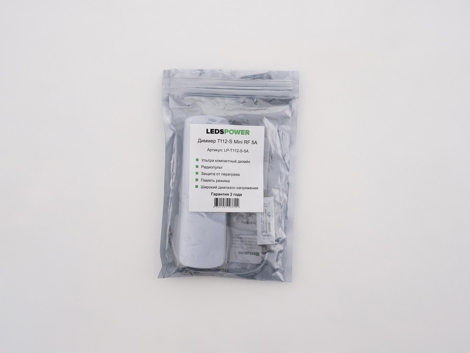 Контроллер-диммер с пультом ДУ LEDS POWER T112-S Mini 003702