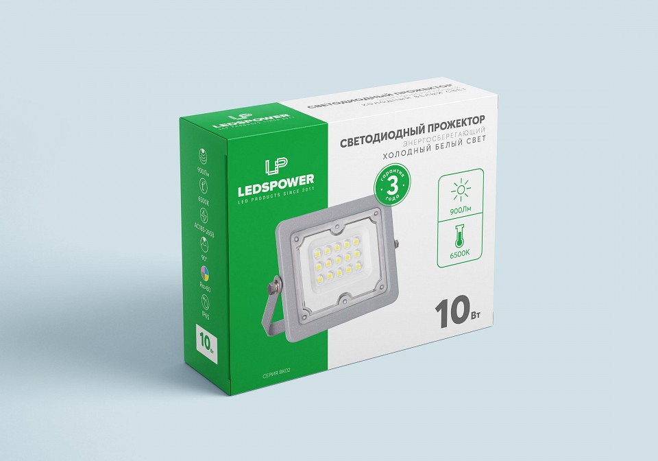 Настенно-потолочный прожектор LEDS POWER BK02 004815