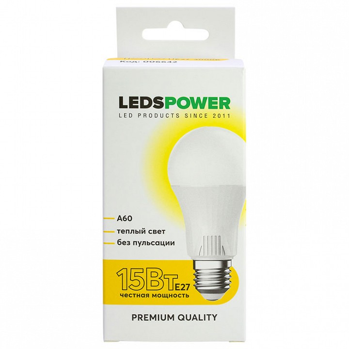 Лампа светодиодная LEDS POWER A60 006642