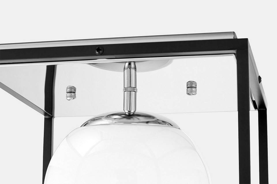 Накладной светильник LUMINA DECO Maldini хром с черным LDC 8060-1 CHR+BK