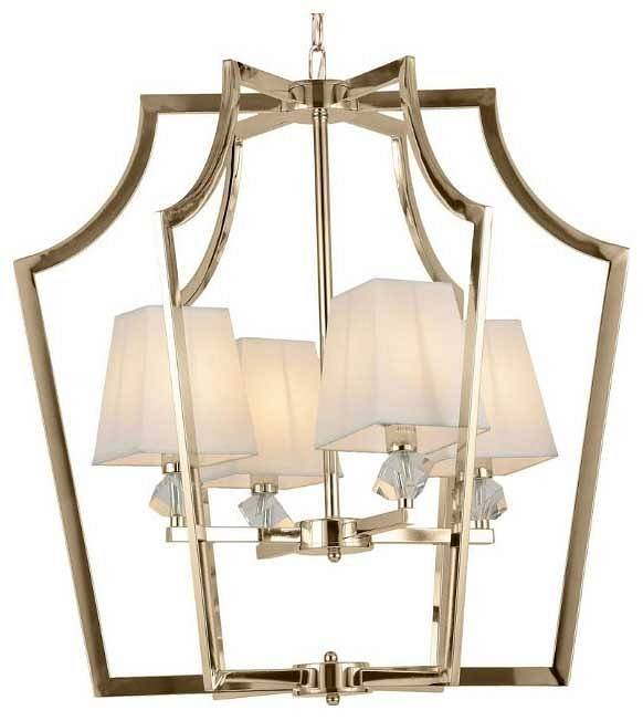 Подвесная люстра Lumina Deco Montero LDP 1249-4 GD+WT