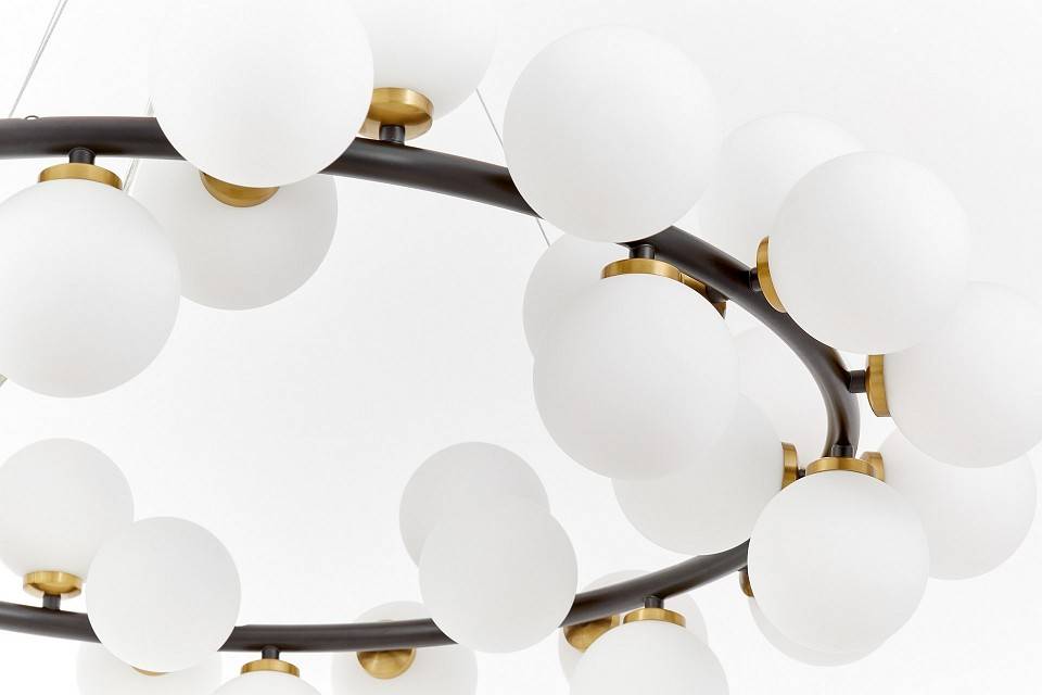 Подвесная люстра LUMINA DECO MARSIADA LDP 6033-40 BK+MD