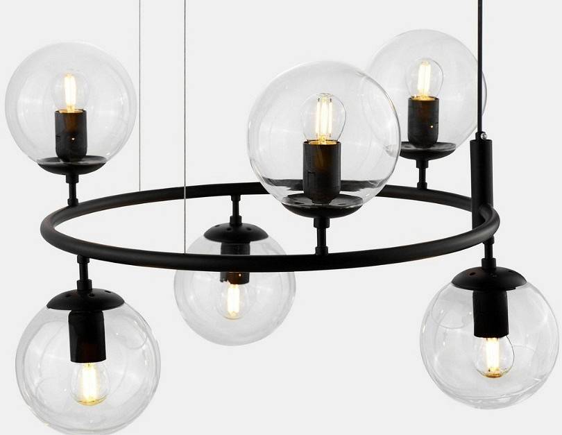 Подвесная люстра LUMINA DECO Ceredo LDP 6034-6 RND BK