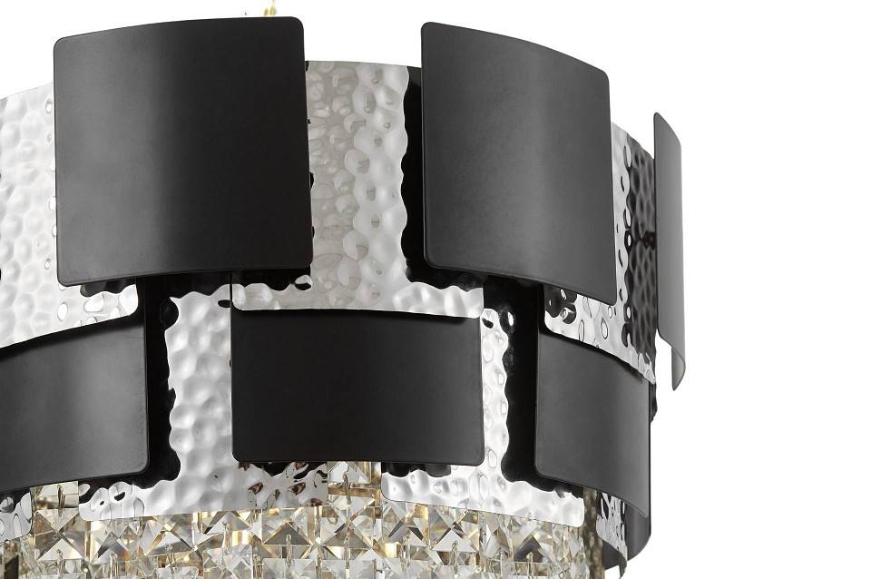 Подвесная люстра LUMINA DECO Kruvia LDP 7045-400 BK+CHR