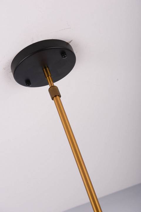 Люстра на штанге LUMINA DECO Belmonti 5 ламп черная LDP D017-5 BK