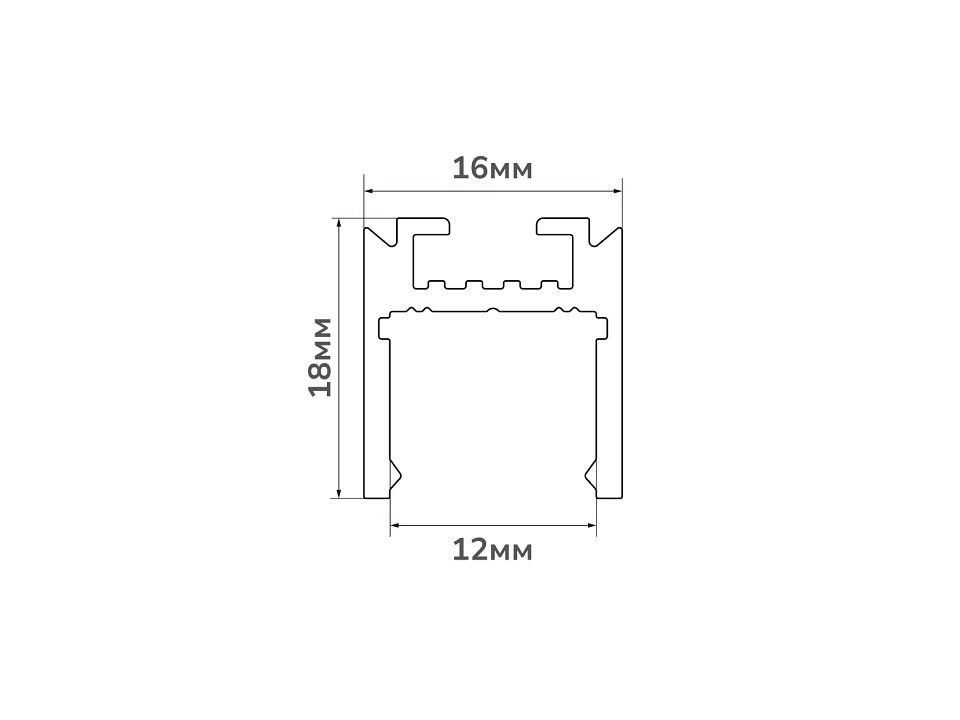 Короб накладной Lumker  LS-12-BL
