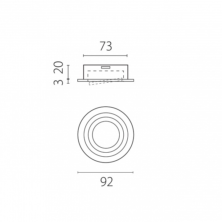 Встраиваемый светильник Lightstar Singo Base 011620
