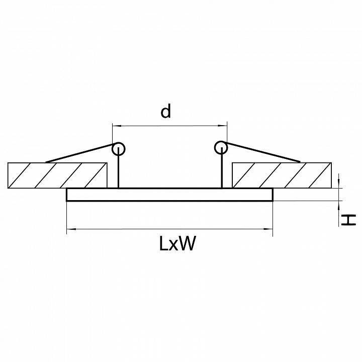 Рамка на 1 светильник Lightstar Intero 16 217516