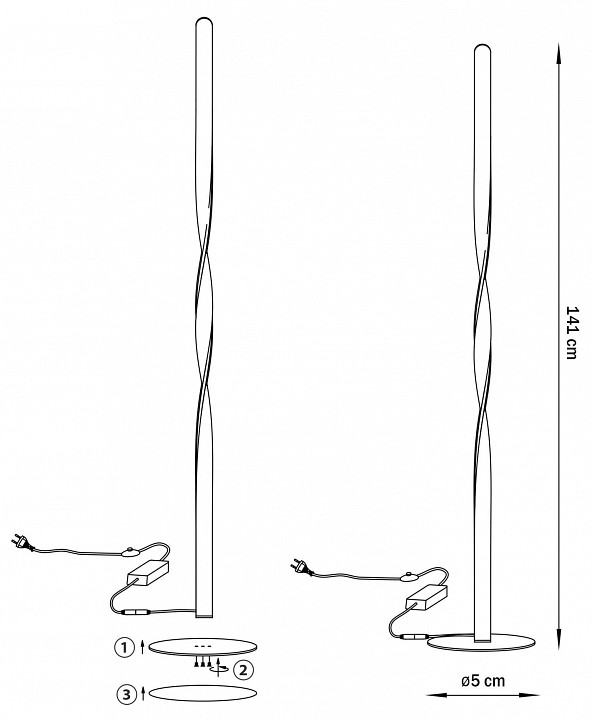 Торшер Lightstar Torino 615719