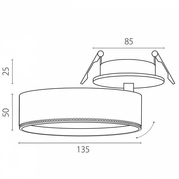 Спот Lightstar Alta Pro A5737RS