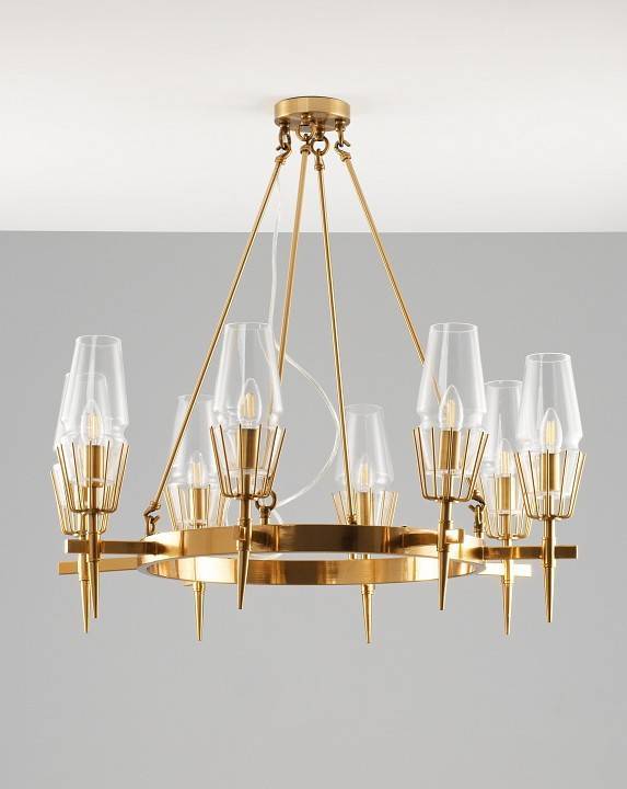 Люстра на штанге Moderli Stella 8 ламп V10360-8P