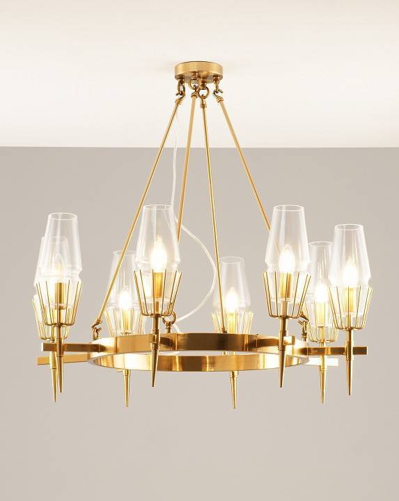Люстра на штанге Moderli Stella 8 ламп V10360-8P