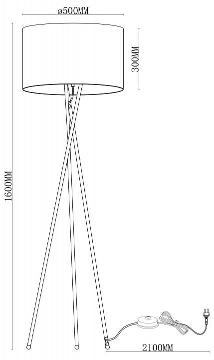Торшер Moderli Palma V11597-1F